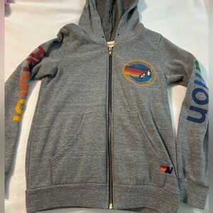 Aviator nation girls zip up jacket